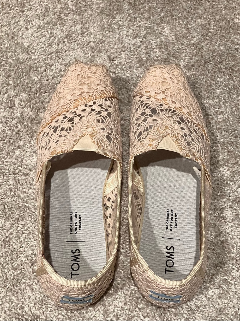 TOMS Women's Crochet Slip-On Flats
